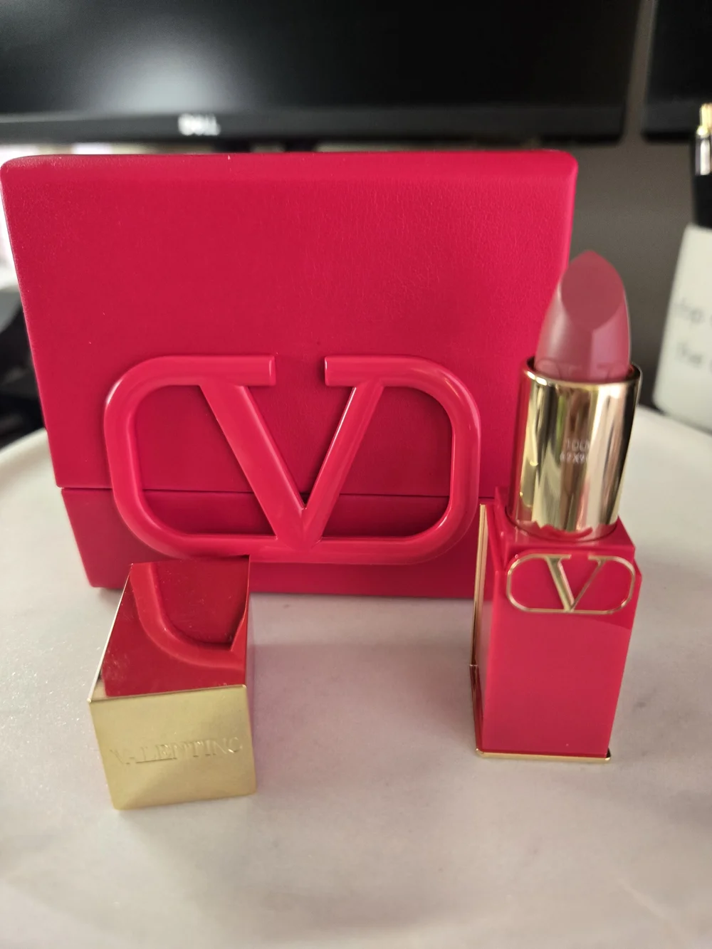 Valentino Lipstick Trio Set in Bright Red and Rose